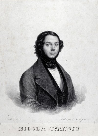 Porträt des russischen Sängers Nicola Ivanoff (Nikolaj Kuzmiv Ivanov, 1810-1880) von Unknown artist