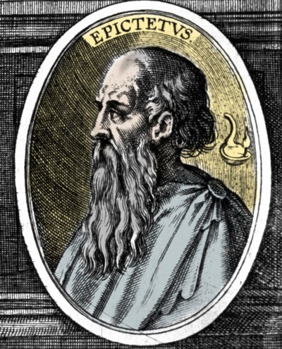 Porträt des Philosophen Epiktet (um 50-125/130) der stoischen Schule von Unknown artist