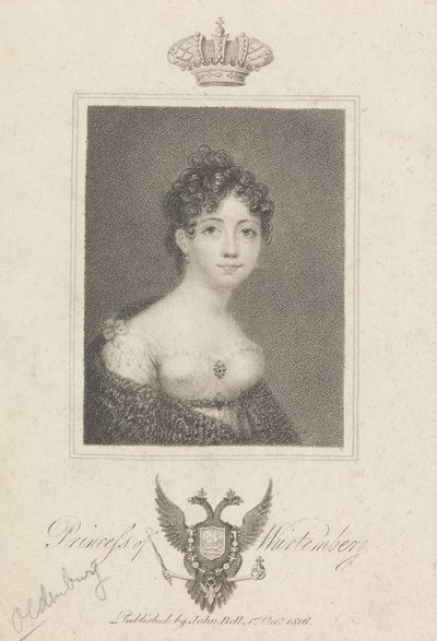Prinzessin von Württemberg von Unknown artist