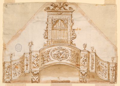 Projekt: Eine Orgelbühne und die Orgel mit alternativen Vorschlägen von Unknown artist