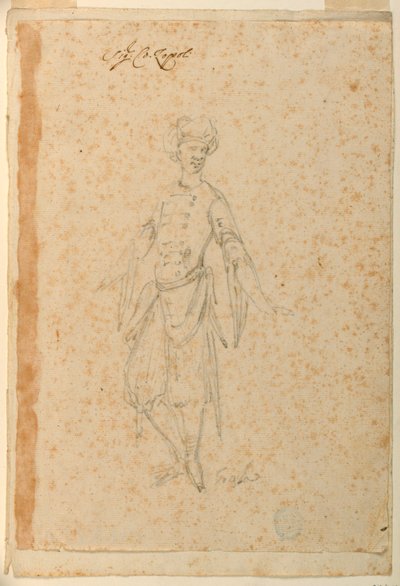 Entwurf für ein Ballettkostüm eines orientalischen Narren von Unknown artist