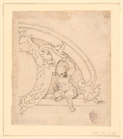 Entwurf für ein dekoratives Giebel von Unknown artist