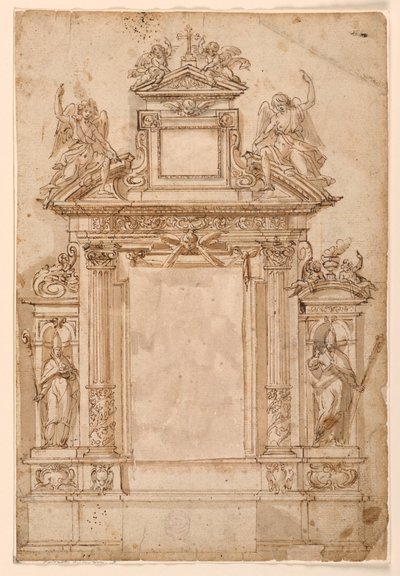 Entwurf für einen Altar mit alternativen Vorschlägen von Unknown artist
