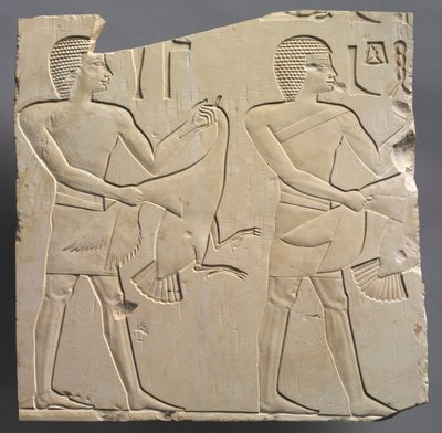 Prophet und Lektorpriester mit Opfergaben von lebenden Gänsen von Unknown artist