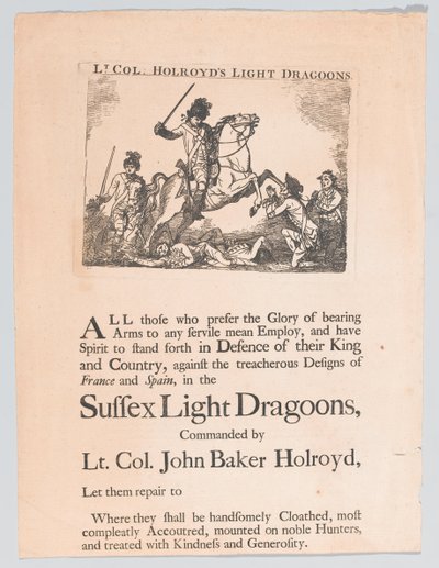 Rekrutierungsplakat für Lieutenant-Colonel Holroyd