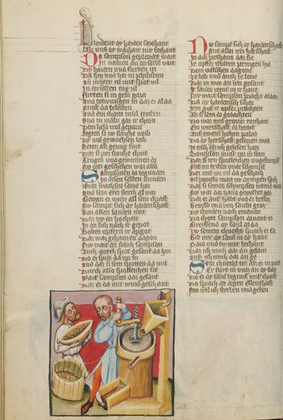 Samson arbeitet in der Kornmühle von Unknown artist