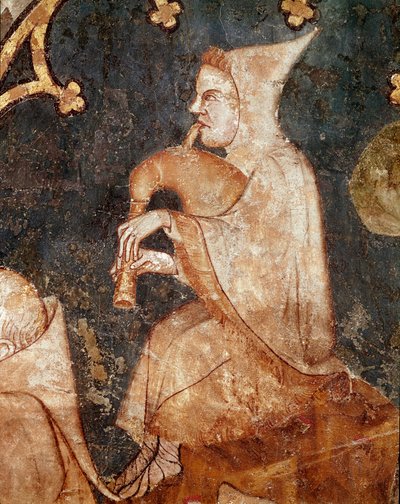 Hirte bläst in einen Dudelsack (Detail) von Unknown artist