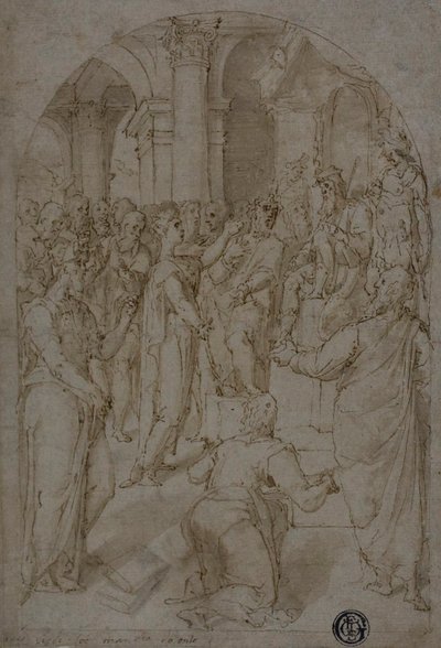 Die heilige Katharina von Alexandria im Streit mit den Doktoren von Unknown artist