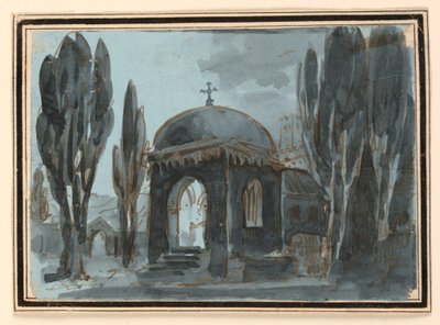 Bühnenbild, Kapelle im Kirchhof von Unknown artist