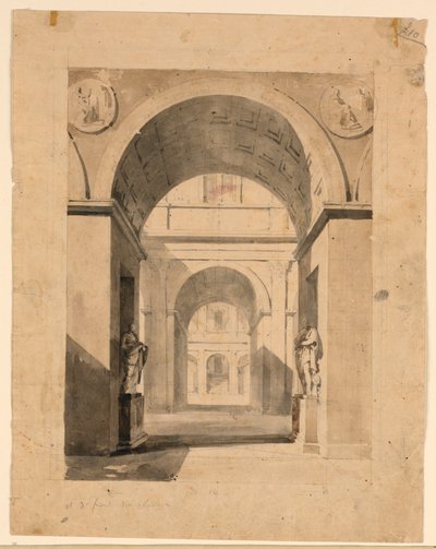 Bühnenbild, Palasthöfe von Unknown artist