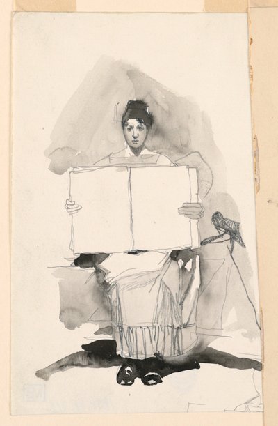 Studie einer jungen Frau von Unknown artist