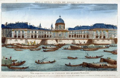 Das Collège des Quatre Nations - Gravur von Unknown artist