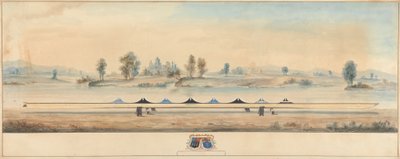 Das Eton-Boot auf dem Treidelpfad der Themse: Windsor Castle im Hintergrund von Unknown artist