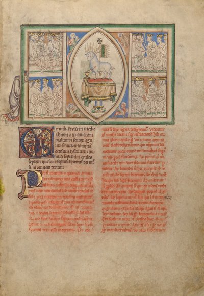 Die Vision des Lammes inmitten der vier lebenden Kreaturen und der vierundzwanzig Ältesten von Unknown artist
