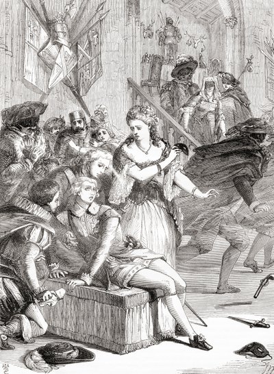 Die Ermordung von Gustav III. durch Jackob Johan Anckarström auf einem Maskenball, Stockholm, Schweden, 1792 von Unknown artist