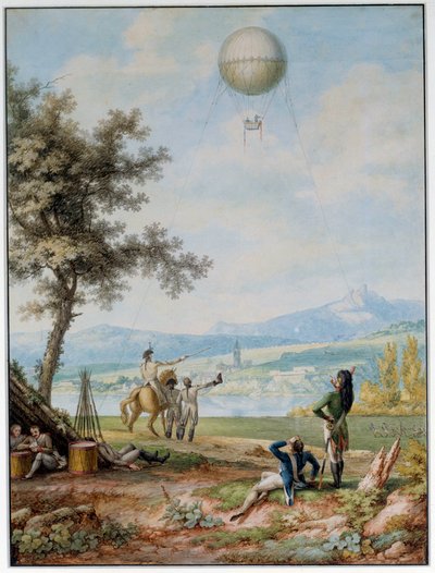 Die Belagerung von Mainz: Die Festung ist von der Armee der Ersten Koalition am 14. April 1793 umgeben von Unknown artist