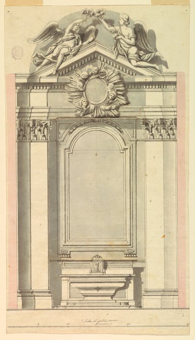 Der Altar mit zwei alternativen Vorschlägen von Unknown artist