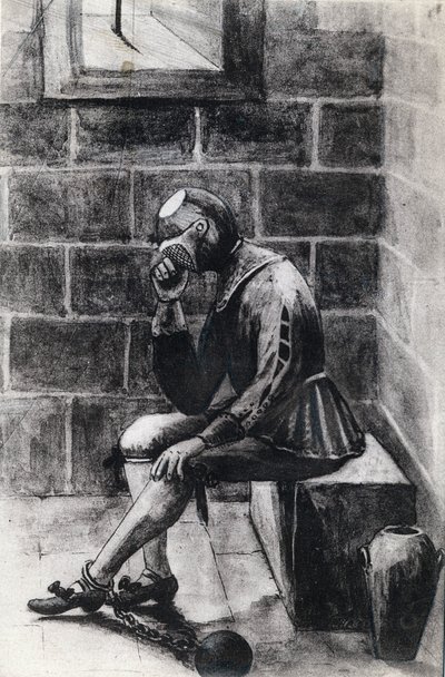 Der Mann mit der eisernen Maske, Staatsgefangener in der Festung der Heiligen Margareteninsel. von Unknown artist