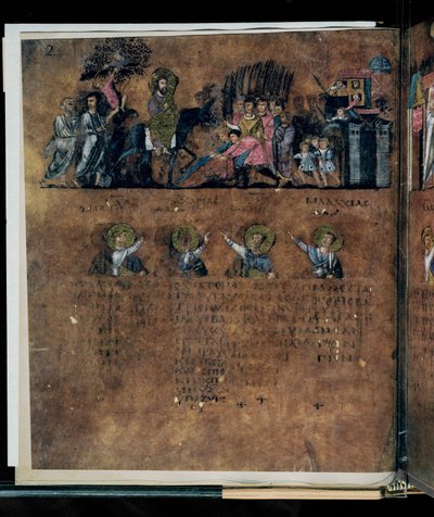 Der Purpur-Codex Rossanensis, 6. Jahrhundert von Unknown artist