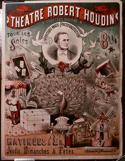 Theater Robert Houdin Plakat, ca. 1860-75 von Unknown artist