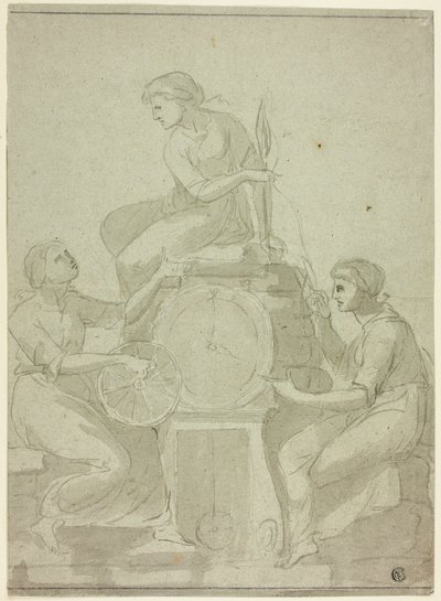 Drei Schicksale (Entwurf für eine Uhr) von Unknown artist