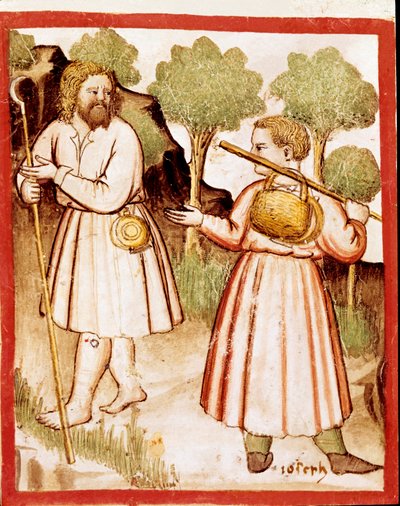 Zwei Miniaturschäfer aus dem Codex 212 von Unknown artist