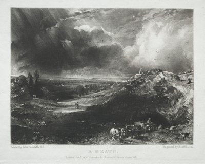 Verschiedene Landschaftsmotive, charakteristisch für englische Szenerien aus Bildern von John Constable, R.A.: Eine Heide von Unknown artist