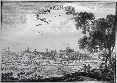Ansicht von Perpignan im 17. Jahrhundert - Ansicht von Perpignan im 17. Jahrhundert von Unknown artist