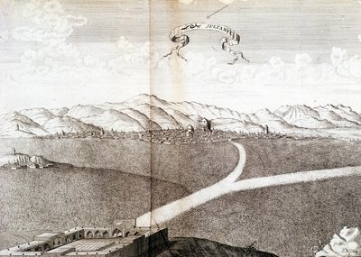 Ansicht von Sultanie - in „Journal der Reise des Ritters Chardin, Persien und Ostindien, über das Schwarze Meer und die Kolchis“ von Unknown artist