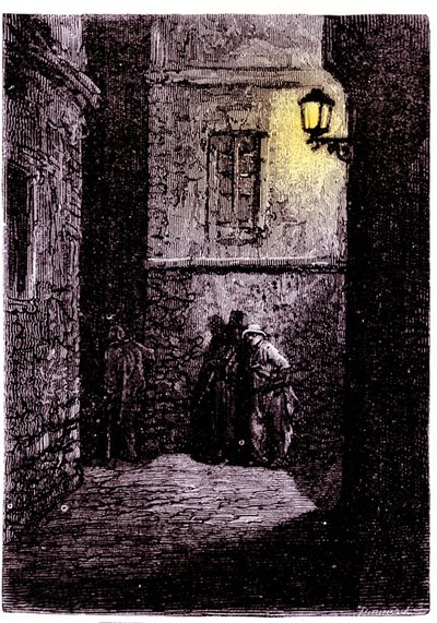 Ansicht einer dunklen Gasse im Whitechapel-Viertel von London von Unknown artist