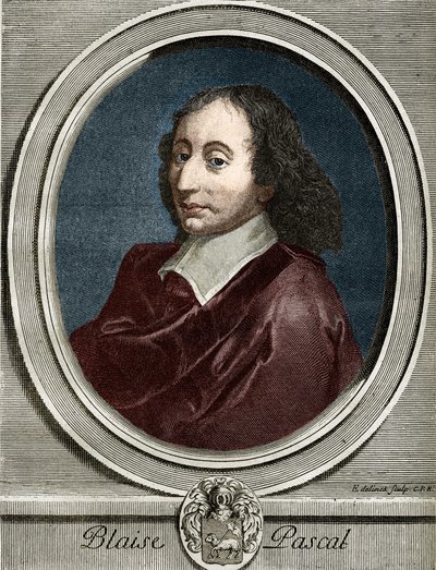 Porträt von Blaise Pascal (1623-1662), französischer Physiker, Mathematiker und Schriftsteller. von Unknown artist