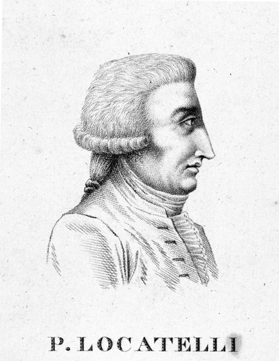 Porträt von Pietro Antonio Locatelli. Italienischer Geiger und Komponist (Bergamo) von Unknown artist