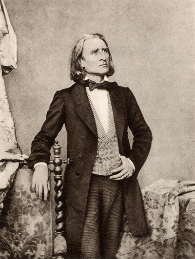 Franz Liszt (1811-1886) ungarischer Pianist und Komponist von Unknown photographer