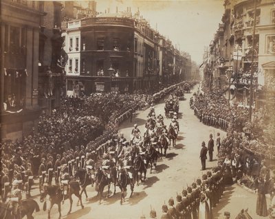 Indische Kavallerie bei der Parade während der Diamantjubiläumsfeierlichkeiten von Unknown photographer
