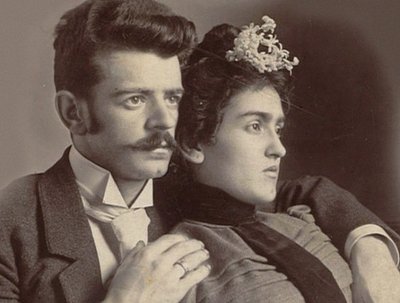 Matilde Calderón und Guillermo Kahlo, Frida Kahlos Eltern (Foto) von Unknown photographer