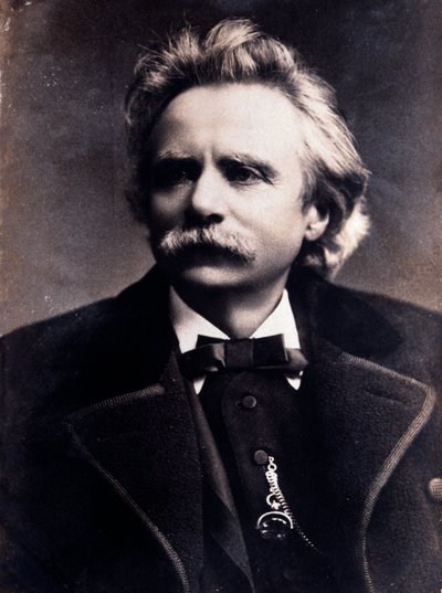 Porträt von Edvard Grieg (1843-1907), norwegischer Komponist. Fotografie. 19. Jahrhundert. Mailand, Biblioteca del Conservatorio von Unknown photographer