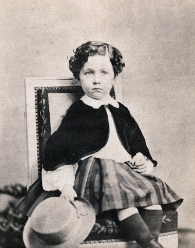 Porträt von Prinz Imperial Eugene Louis Napoleon Bonaparte (1856-1879), Sohn von Napoleon III. Anonymes Foto aufgenommen in Fontainebleau im Juni 1860 von Unknown photographer