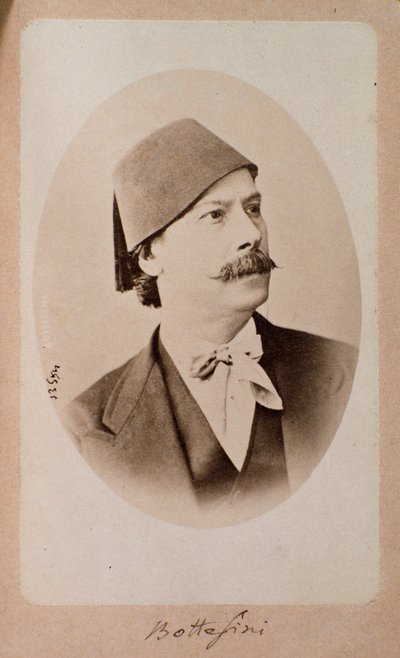 Porträt des italienischen Dirigenten, Kontrabassisten und Komponisten Giovanni Bottesini von Unknown photographer