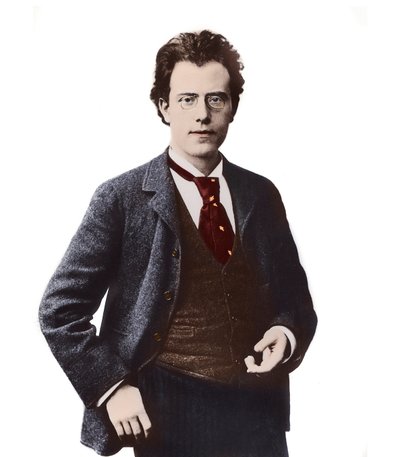 Porträt des österreichischen Komponisten und Dirigenten Gustav Mahler - von Unknown photographer