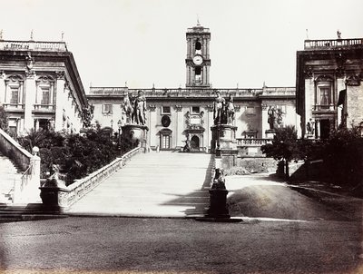 Ansicht des Kapitols mit dem Palazzo Senatorio, Rom von Unknown photographer
