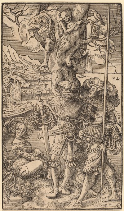 Zwei Söldner und eine Frau, 1524 von Urs Graf