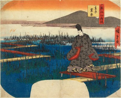 Ariwara Narihira von Utagawa Hiroshige