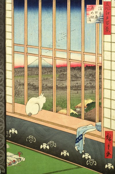 Asakusa-Reisfelder während des Hahnenfestes aus der Serie 