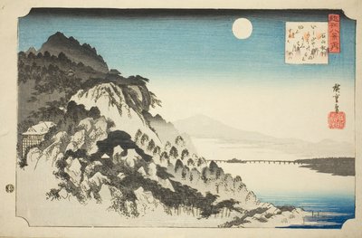 Herbstmond in Ishiyama (Ishiyama shugetsu), aus der Serie "Acht Ansichten von Omi (Omi hakkei no uchi)" von Utagawa Hiroshige
