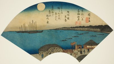 Herbstmond in Takanawa (Takanawa shugetsu), aus der Serie "Acht Ansichten der östlichen Hauptstadt (Toto hakkei)" von Utagawa Hiroshige
