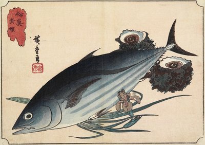 Bonito- und Topschalen, frühes 19. Jahrhundert von Utagawa Hiroshige
