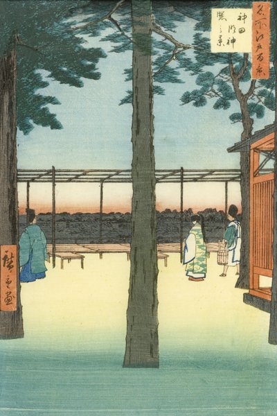Morgendämmerung am Kanda-Myōjin-Schrein von Utagawa Hiroshige