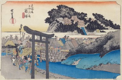 Fujisawa: der Yugyo-ji oder Shojoko-ji, buddhistischer Tempel der Ji-Sekte, aus der Serie 