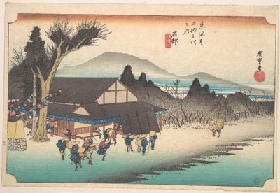 Ishibe, Megawa Sato von Utagawa Hiroshige