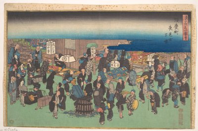 Junkei machi Yomise no Zu von Utagawa Hiroshige